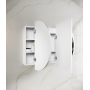 Bondi Matte White Oval Led Mirror Shaving Cabinet 1500*900